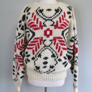 Vnt Boundary Waters Wool Blend Chunky Knit Sweater